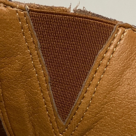 ❌SOLD❌Matisse Cognac Tall Leather with Lace Up Riding Boots Wide Stretch Leg - Picture 13 of 17